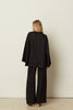 BLACK LINEN KIMONO