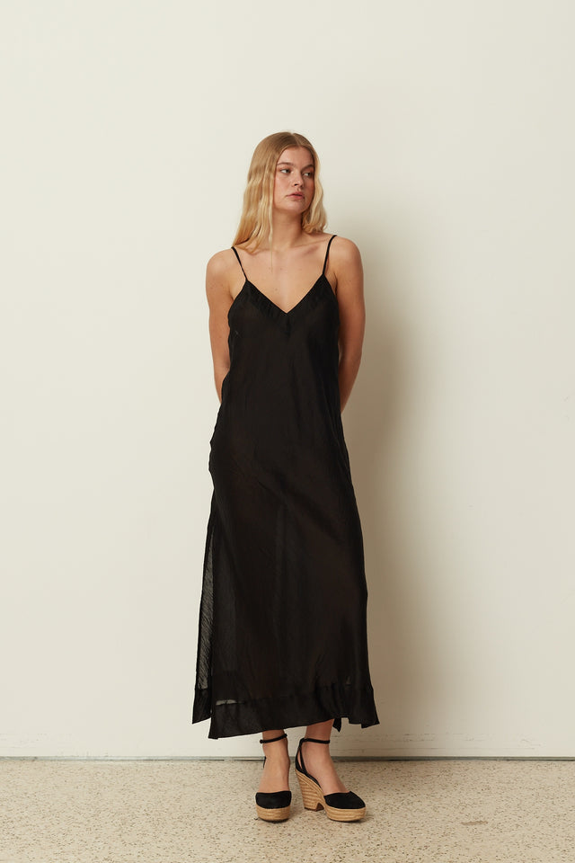 BLACK SHEER LINGERIE DRESS