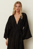 BLACK SHEER LONG KIMONO