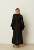 BLACK SHEER LONG KIMONO