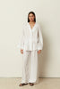 WHITE LINEN KIMONO