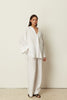 WHITE LINEN KIMONO