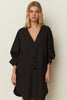 BLACK OVERSIZED KIMONO SHIRT