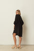 BLACK OVERSIZED KIMONO SHIRT