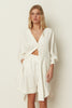 WHITE OVERSIZED KIMONO SHIRT
