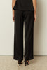BLACK SATIN TAILORED PANTS