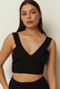 BLACK STATEMENT CROP TOP