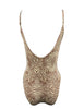 BROWN ZEBRA ONE PIECE