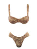 BROWN ZEBRA WIRE BIKINI