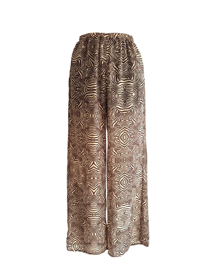 BROWN ZEBRA PANTS