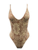 BROWN ZEBRA ONE PIECE