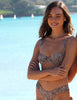 BROWN ZEBRA WIRE BIKINI