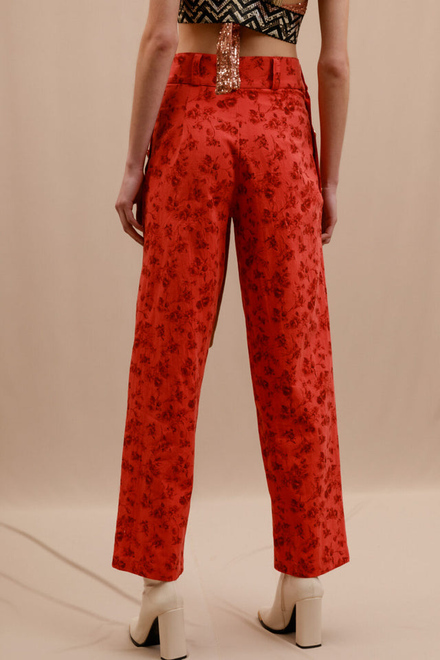 Sahale pants printed red