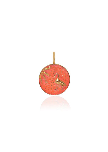 Circe’s Heron Round Small Charm Aperol