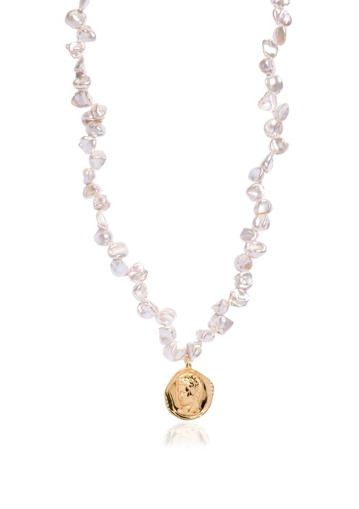 Hermis Large Lustre Statement Pearl Necklace