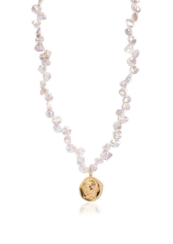 Hermis Large Lustre Statement Pearl Necklace