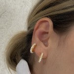 Luna Pearls Mini Hoops -single earring-