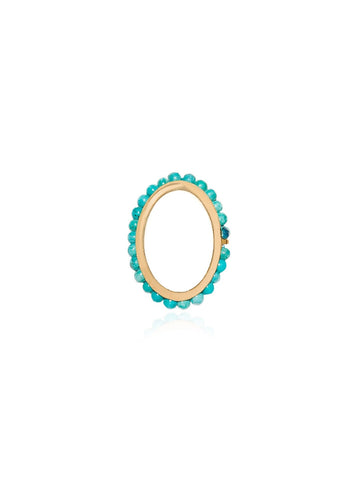 Luna Oval Turquoise Charm