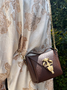 "UNCHAINED MELODY" TABA gold SHOULDER BAG