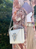 "UNCHAINED MELODY" OFF WHITE NICKEL SHOULDER BAG